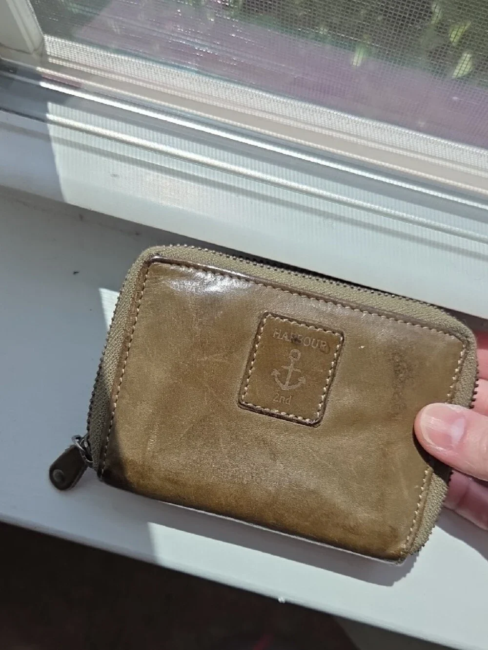 Olive Green Leather Wallet